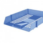 Letter Tray, Stackable, Blue, A4abc