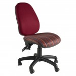 High Back Operator Chair without Arms, Redabc
