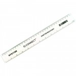 Office Ruler, 30cm, Clear, Pack of 10abc