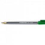Ballpoint Pen, Staedtler Stick, Green, medium, Pack of 10abc