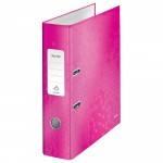 Leitz 180° WOW Laminated Lever Arch File, Pinkabc