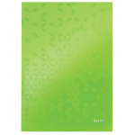 Leitz WOW Notebook A4 ruled with Hardcover, Greenabc