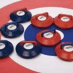 New Age Curling, Set of 4 Red and Blue Stonesabc