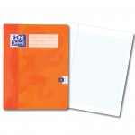 *SALE* Oxford Exercise Books, 220x170mm, 48 Pages, Pack of 50, 5mm Squared and Margin, Orange Covers