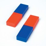 Magnets, Plastic Coated, Bar, Pack of 2abc