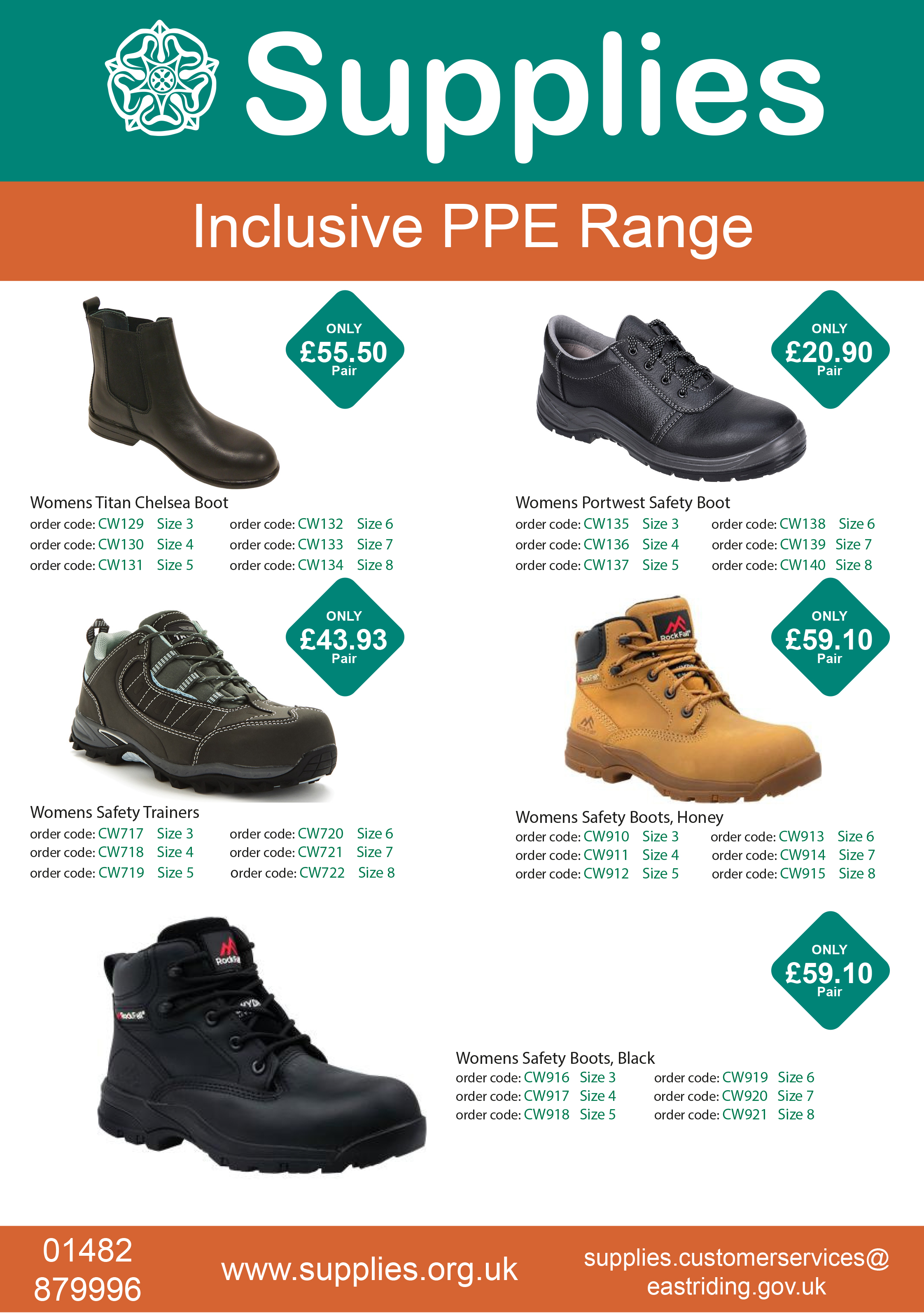 Inclusive PPE Range Flyer