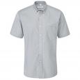 Mens Button Down Shirt, Grey, Short Sleeve