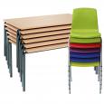 Classroom Pack: Crushed Bent Tables and NP Chairs
