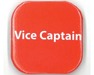 **SALE**Button Badges, Pack of 20, Vice Captain - Red