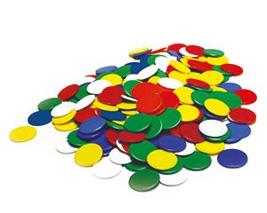 Counters, 16mm, Assorted Colours, Pack of 1000