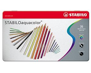 Colouring Pencils, Watersoluble, Pack of 36,