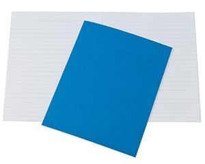 Exercise Books, 203x165mm, 48 Pages, Pack of  100, Ruled 8mm Feint, Blue Covers