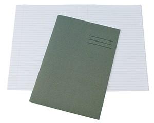 Exercise Books, A4, 80 Pages, Pack of 50, Ruled 8mm Feint and Margin, Grey Covers