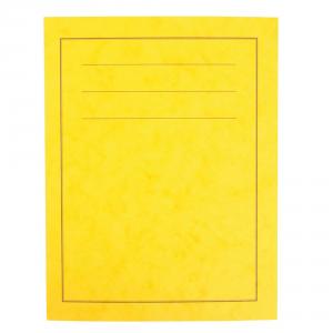 Exercise Books, A4, 80 Pages, Pack of 50, Ruled 8mm Feint and Margin, Yellow Covers