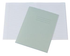 Exercise Books, 229x178mm, 80 Pages, Pack of 100, Ruled 8mm Feint and Margin, Grey Covers