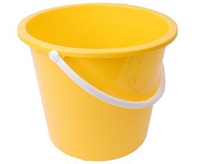Bucket, Polypropylene, 10 litres, Yellow
