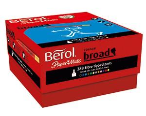 Berol Colourbroad Pens, Pack of 288, Assorted Colours