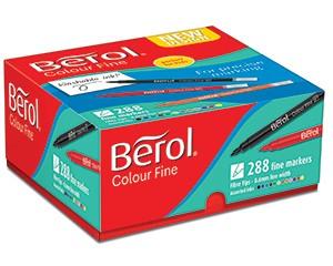 Berol Colourfine Pens, Pack of 288, Assorted Colours