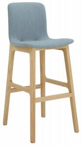 ELITE SHELL STOOL WITH WOODEN LEGS