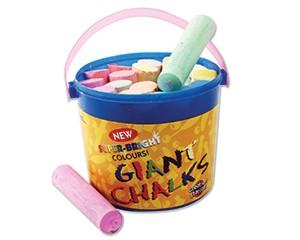 Playground Chalk, Pack of 20, Assorted colours