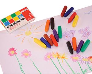Chubbi Stump Crayons, Pack of 8