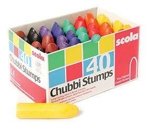 Chubbi Stump Crayons, Pack of 40