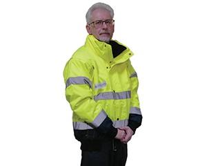 Hi Vis Bomber Jacket Yellow with ERYC Logo Small