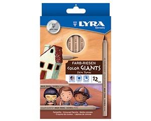 Lyra Skin Tones Colouring Pencils, Pack of 12