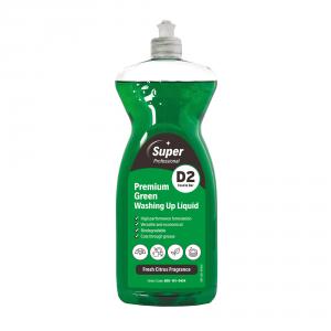 Premium Green Detergent Washing up Liquid, 1 Litre