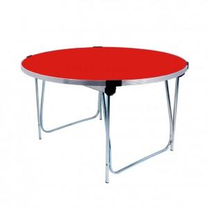 Gopak Round Folding Table , 1220(Dia)x700mm, Poppy Red