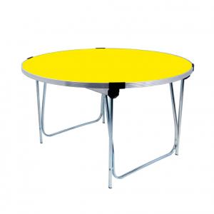 Gopak Round Folding Table , 1220(Dia)x700mm, Yellow