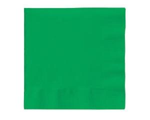 Napkins, 2 ply, 33x33cm, Pack of 100, Green