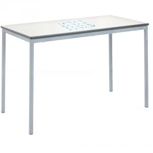 Whiteboard Top Table, Fully Welded, Rectangular, 1100x550mm