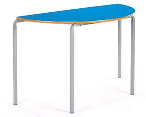 Crushed Bent Table, Semi-Circular, DxH: 1200x460mm
