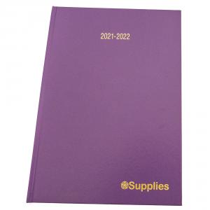 Education Year Diaries, Week to View, A4, Purple