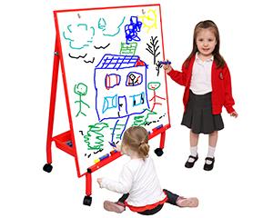 Youngstart Big A-Frame 'Height Adjustable' Easel, Red