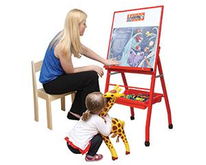Youngstart Little A-Frame Easel, Red