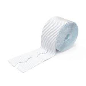 BORDETTE ROLL WHITE, 57MM x 15M WRAPPED ROLL