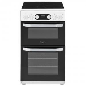 50cm Double Oven Electric Cooker with Separate Grill and Ceramic Hob