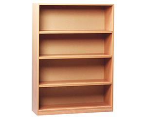 Open Bookcase with 1 Fixed and 2 Adjustable Shelves, Beech