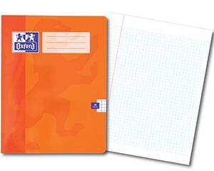 *SALE* Oxford Exercise Books, 220x170mm, 48 Pages, Pack of 50, 5mm Squared and Margin, Orange Covers