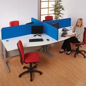 Busyscreen Curve Desk Screens, Clamps for desks 12-30mm