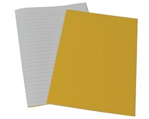 Exercise Books, A4+, 40 Pages, Pack of 10, 12mm Feint, Yellow Covers