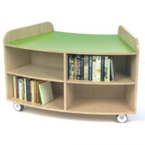 KUBBYCLASS JUNIOR CURVED BOOKCASE, 750x1200x676MM