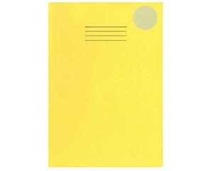 Exercise Books, A4, SEN, 48 Pages, Pack of 10, Ruled 10mm Squared, Yellow Cover/Cream Pages
