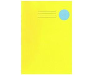 Exercise Books, A4, SEN, 48 Pages, Pack of 10, Ruled 10mm Squared, Yellow Cover/Blue Pages
