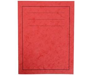 Exercise Books, A4+, 80 Pages, Pack of 50, Plain, Red Covers