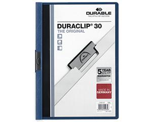 Duraclip, 3mm 30 Sheet Capacity, Dark Blue