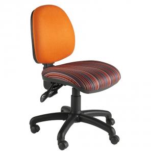 Medium Back Operator Chair with No Arms, Red