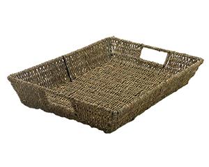 Seagrass Basket, Shallow, 42x31x7cm